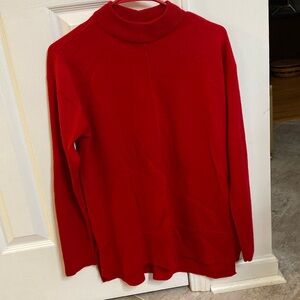 Talbots red crew neck sweater